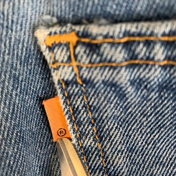 Vintage Men's Levi's 550 Mom Jeans Orange Tag - Picture 6 of 8